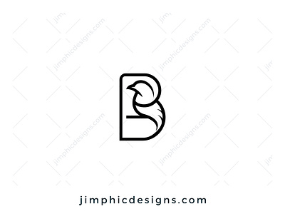 B Bird Logo bird branding design graphic design letter logo vector