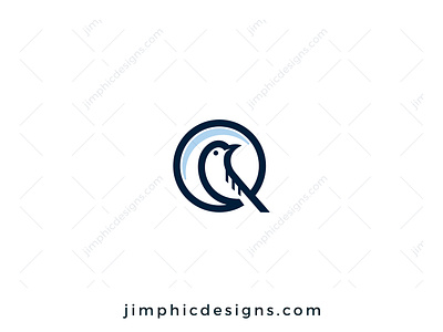 Q Bird Logo bird branding design graphic design letter logo vector