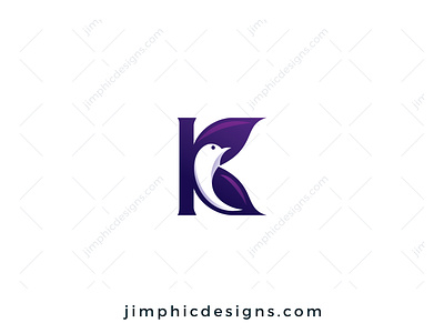 K Bird Logo bird branding design graphic design letter logo vector