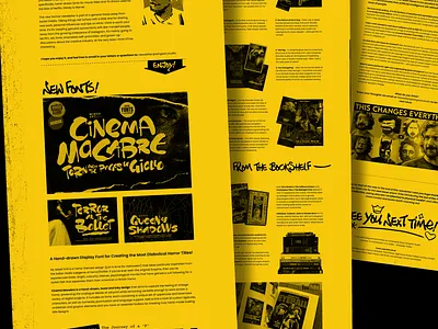 Introducing the New Wingsart Newsletter! branding design design inspiration font discounts font sale fonts graphics halloween halloween sale horror lettering logo newsletter retro type typography wingsart