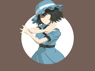 Mayuri Shiina (Tuturu) - Minimalist Character Design 2d art characterdesign design flat flatdesign illustration illustrator manga minimalist