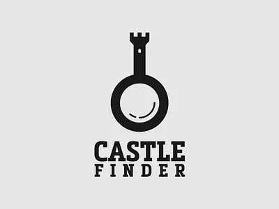 Castle finder logo brand design branding castle design find illustrator logo logo design logo designer minimalist typography vector wordmark