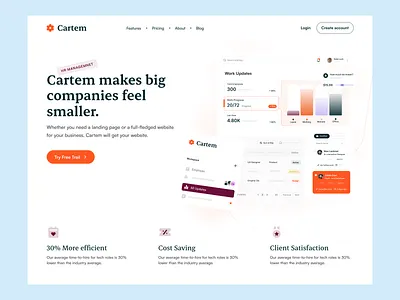 HR Management Saas Landing Page hr hr management hr management landing page hr management web design hr management website hr saas landing page saas saas landing page uiux web design