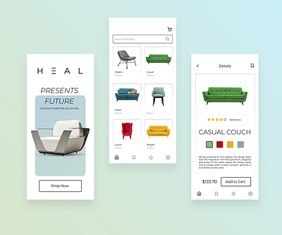 Furniture App UI design figma furniture idea modern ui ux xd