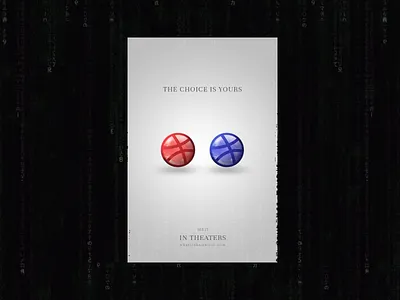 Matrrrix dribbbleweeklywarmup matrix movie poster poster