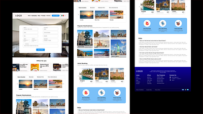 ValueUTravel - Website UI 3d animation branding graphic design logo motion graphics ui