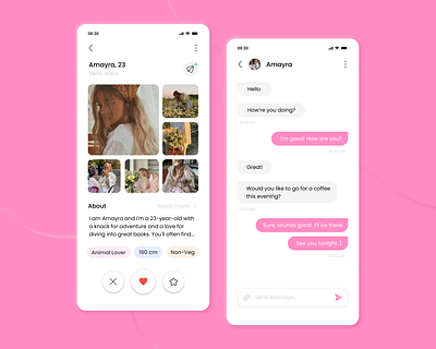 Dating App graphic design mobile interface ui ux