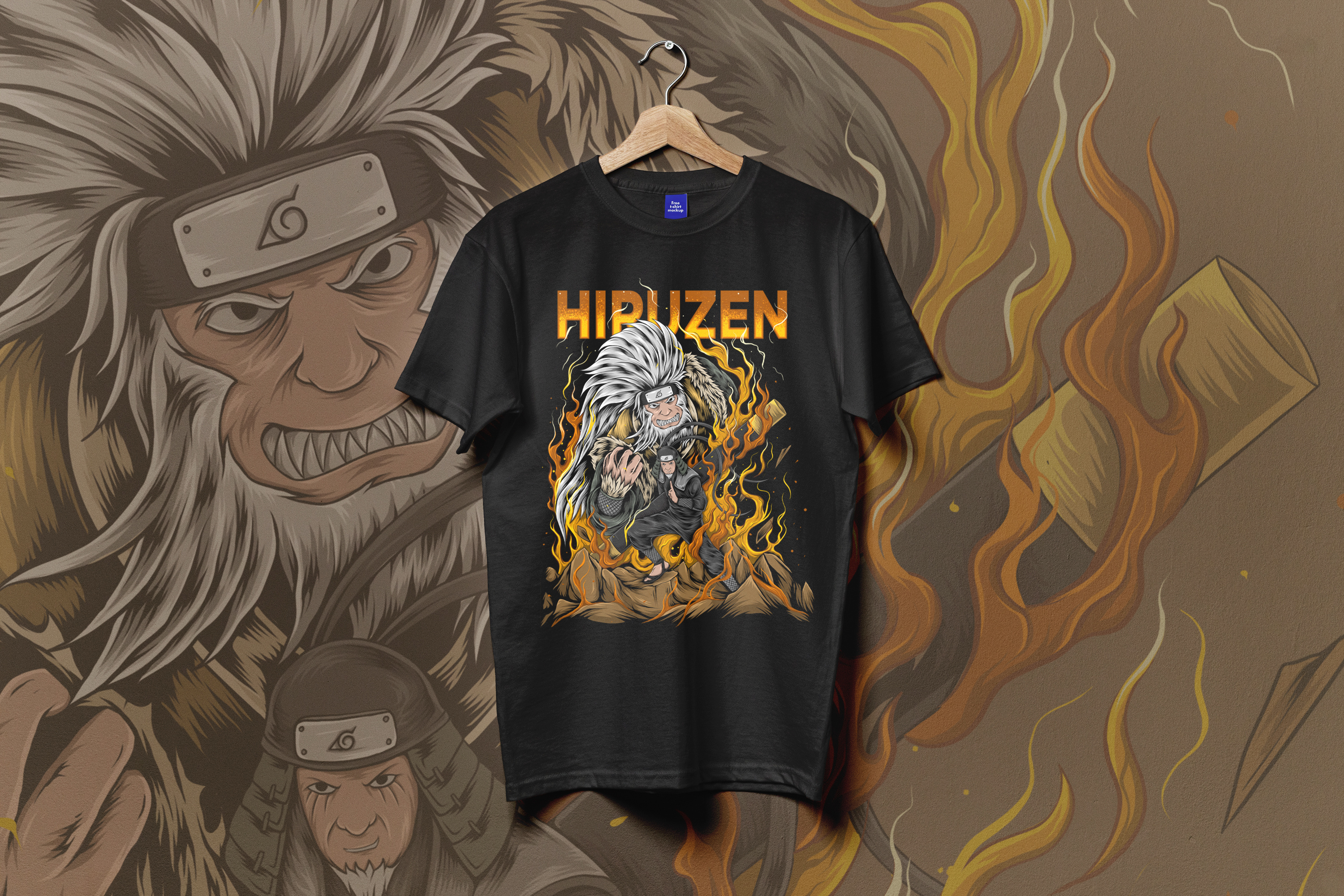 Example of Anime T Shirt Illustration