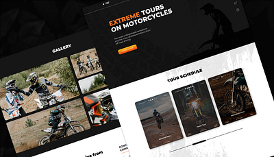 ExtremeTours - Landing Page design ui ux web design