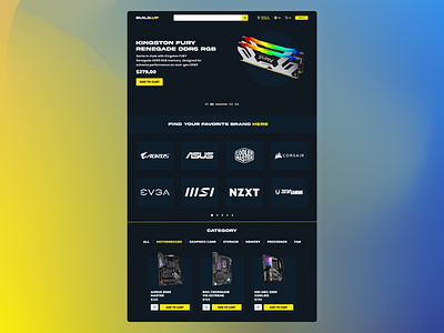 Build.Up - PC Builder Website branding ui