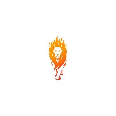 Blazing Lion. lion logo
