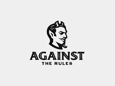 Against The Rules Logo Design (Up for sale) branding design devil devil logo evil illustration logo mascot mascot logo satan satan logo vector