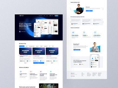 E-learning landing design e learning education figma landing ui ux uxui web webdesign