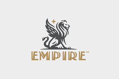Empire Logo Design branding cat design empire empire logo illustration lion lion logo lion mascot logo logo luxury mascot mascot logo royal vector