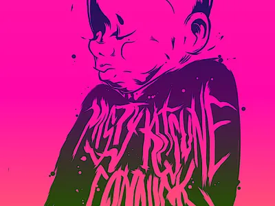 The Greatest art artwork best branding brush cool design drawing font great grunge illustration logo pink punk type typography