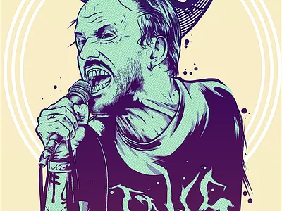 Idles - JOY - Poster art artwork branding design digital art drawing font idles illustration indie music poster poster print punk type uk