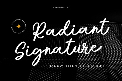 Radiant Signature Typeface branding fashion font font design modern premium type typeface typography web wedding