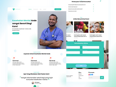 Peduli Lindungi - psychiatrist's house beutiful branding clean company design graphic design health hospital landing page minimalist profile psychiatrist ui user experience user interface ux web website