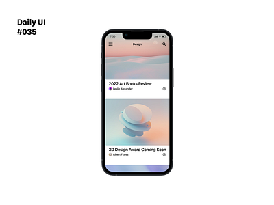 Daily UI 035: Blog Post 035 app blog blogpost dailyui design inspiration interface ios iphone ui uidesign uiux ux uxdesign uxui