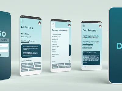 DUO Habit Tracking App ui design user experience user interaction ux design visual design