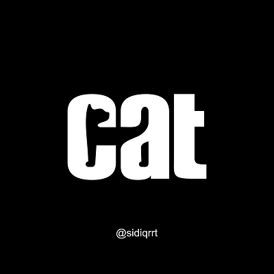 cat design graphic design icon logo minimal typography vector