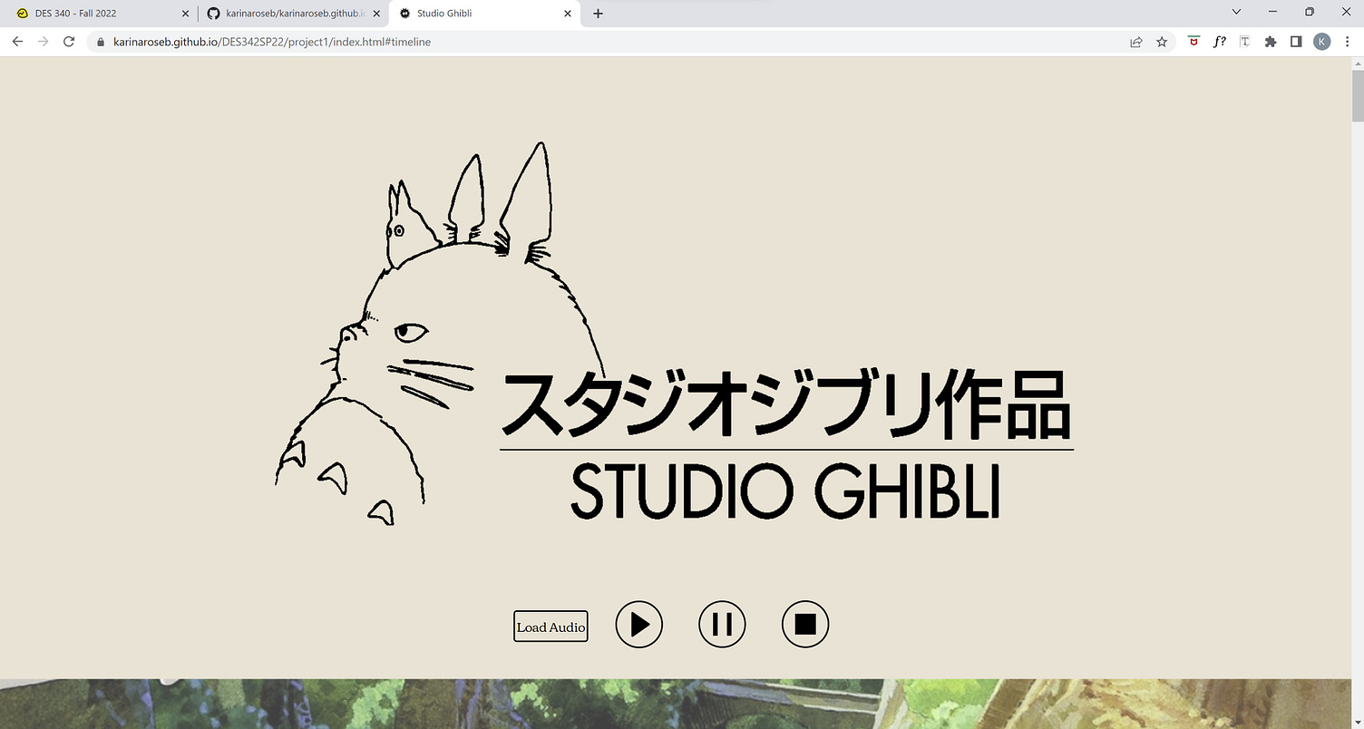 Studio Ghibli Website Design by Karina B on Dribbble