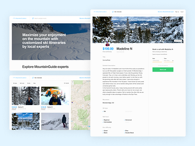 MountainGuide dailyui design e commerce marketplace roobykon service ui ux web development