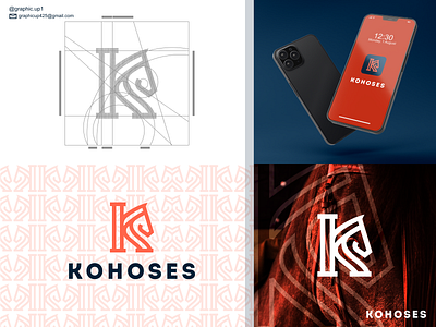 KOHOSES LINE ART LOGO agency animal animallogo artist brand branding design dribbble graphic design horse horselogo icon k logo lineart logo logo logo designers logos vector