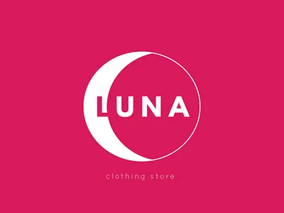 Logo 3 for store LUNA branding design graphic design illustration logo vector