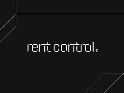 Rent Control apartments brand brand identity custom typography elegant icon innovative logo logotype mark minimal modern property management real estate rent startup symbol typography visual identity wordmark