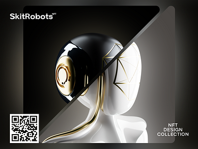 Balance 3d art cinema collection crypto nft opensea render robot