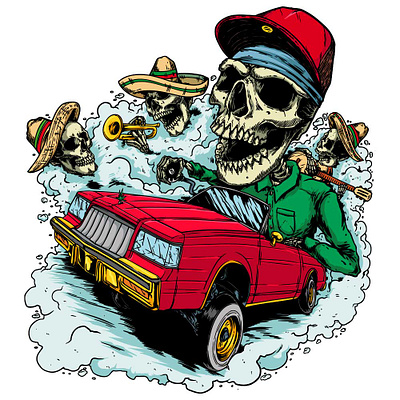 Low Rider Mariachis dia de los muertos lowrider mariachi