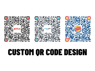 Présentation du service "QR Code Personnalisé" branding graphic design logo