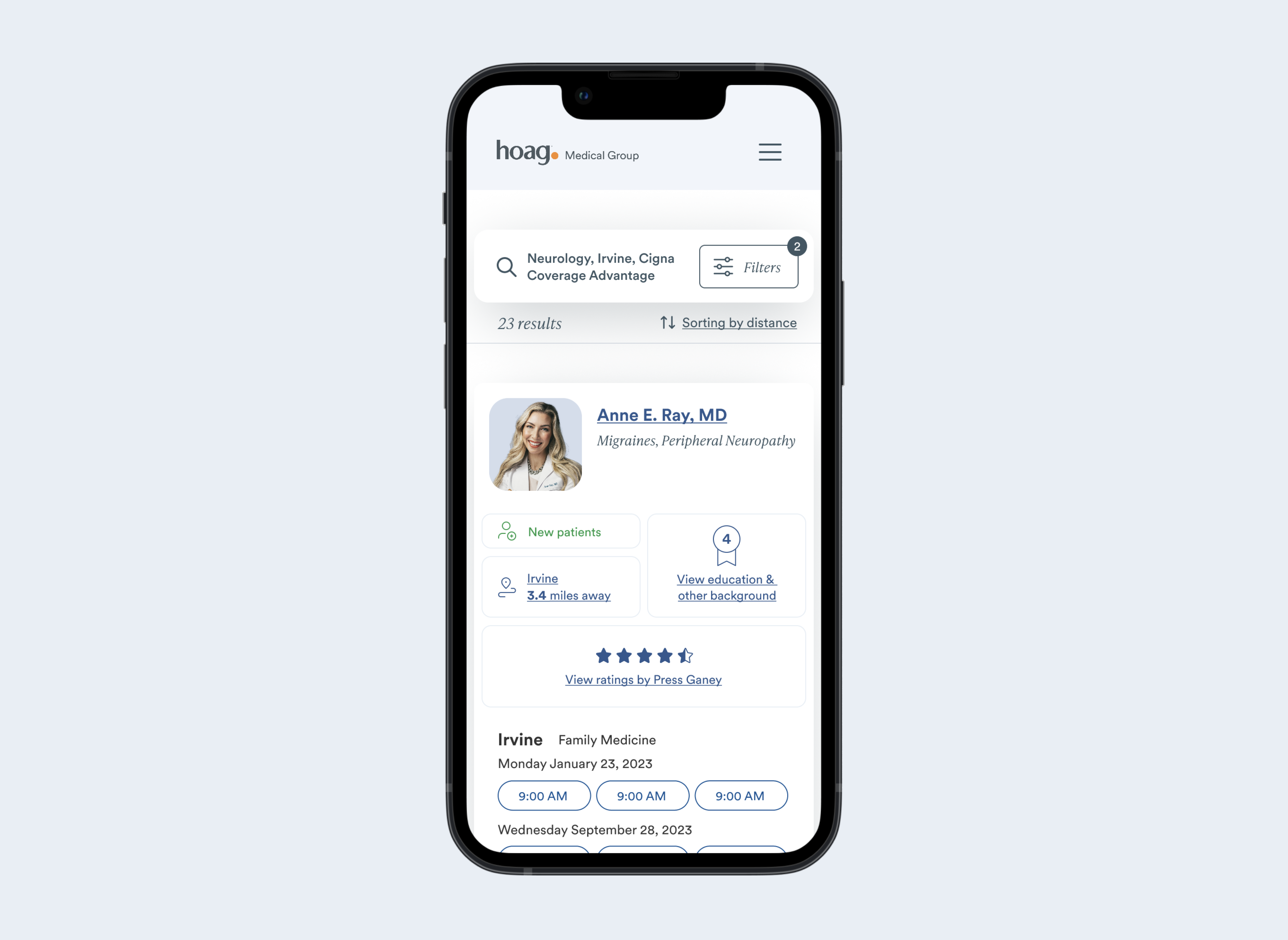 Find a Doctor at Hoag