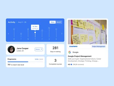 AI Powered Learning Management System Dashboard ai dashboard design platform ui ux