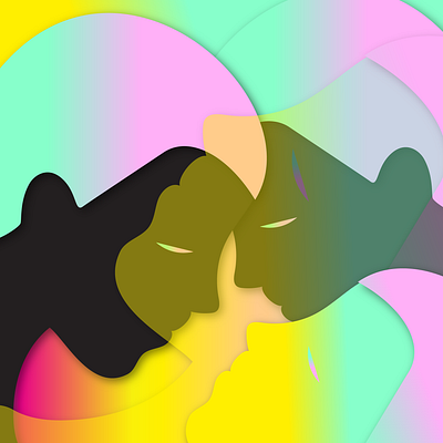 Transcend illustrator people portrait vector