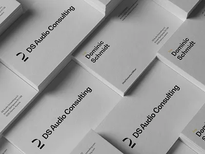 DS Audio Consulting Business Cards branding business cards graphic design print stationery