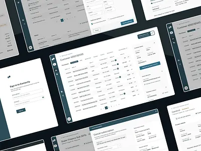 Contactly - Customer Service application agent call agents call centre customer service customers design product ui ux