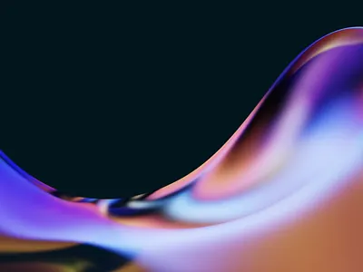 3D Abstract Render 3d abstract background banner blender blue cyberpunk flow gradient header organic pink render retro tech technology visuals wallpaper wave waves