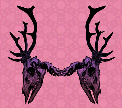 Stag Bound anatomy animal art artwork branding comic design drawing graphic design illustration poster art print art product art stag trippy