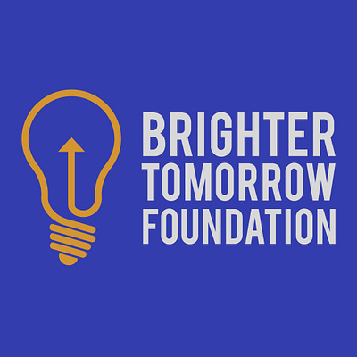 Brighter Tomorrow Foundation Logo brighter tomorrow logo btf logo foundation logo light bulb light bulb logo light logo