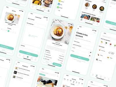 Food Recipe App app appdesign branding design food foodrecipeapp illustration mobile ui uidesign ux uxdesign web
