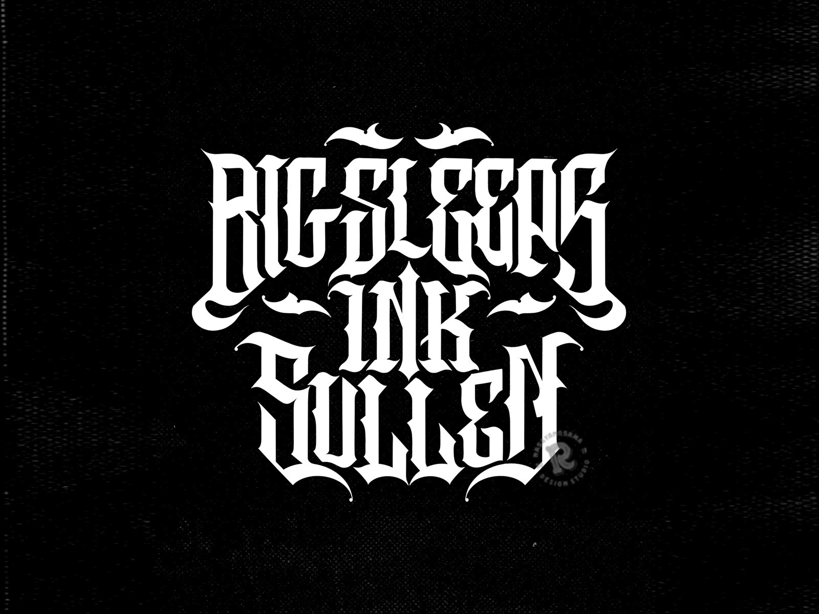 Example of Custom Lettering For Apparel Design