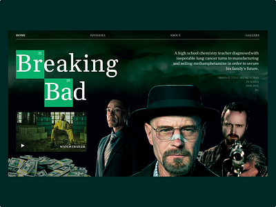 Breaking Bad concept breaking bad design figma graphic design photoshop