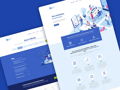 JHG - landing page app design branding design illustration ui uiux vector web design