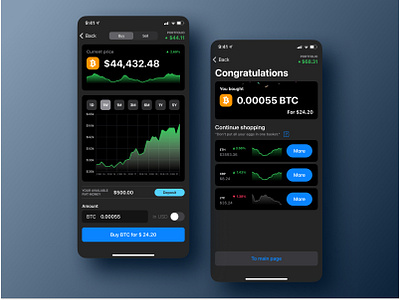 Simple crypto app for IOS (Concept) app banking crypto ios payment transaction