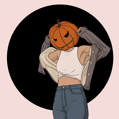 Spooky season design halloween illustration procreate