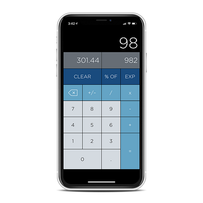 CalcuCat Portrait android app backend design development frontend ios iphone mobile ui