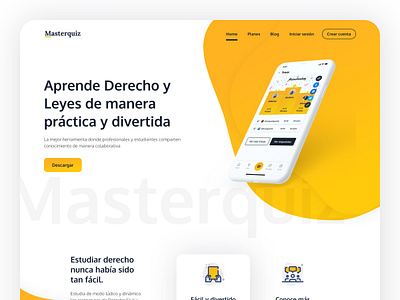 Masterquiz | UI Design | Landing page dribbble figma landing page legal legal legal ui inspiration trivia app trivia app ui design trivia landing page trivia legal ui design ui design inspiration ui landing page ui ux design uiux