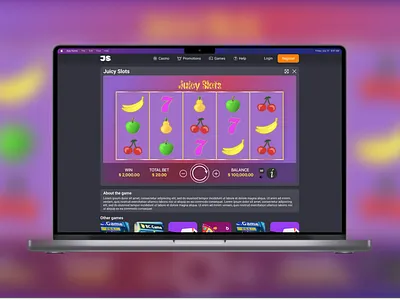 UI/UX Juicy Slots casino concept game and web design idea app branding casino crypto design designer game idea gamers gaming graphic design illustration logo slots typography ui ui design user experience user interface web design website
